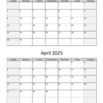 March April And May Calendar 2025 Jessa Susannah