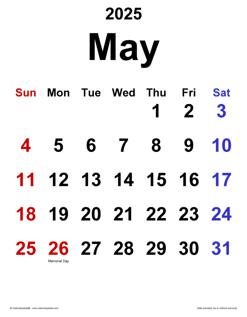 May 2025 Calendar Template A Comprehensive Guide Calendar 2025 June 