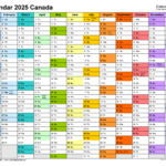 Monster Grid Calendar 2025 Canada 2025 Alice Babette