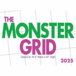 Monster Grid Deluxe Calendar 2025