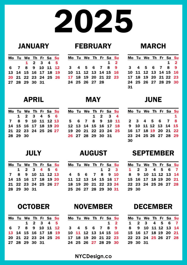 Monthly US Holiday Calendar 2025 A Comprehensive Guide Design 