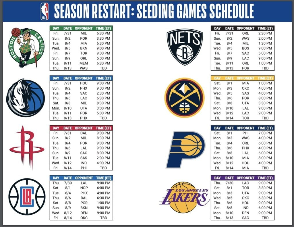 Nba Calendar 2025 To 2025 Printable Free Dannie Teodora