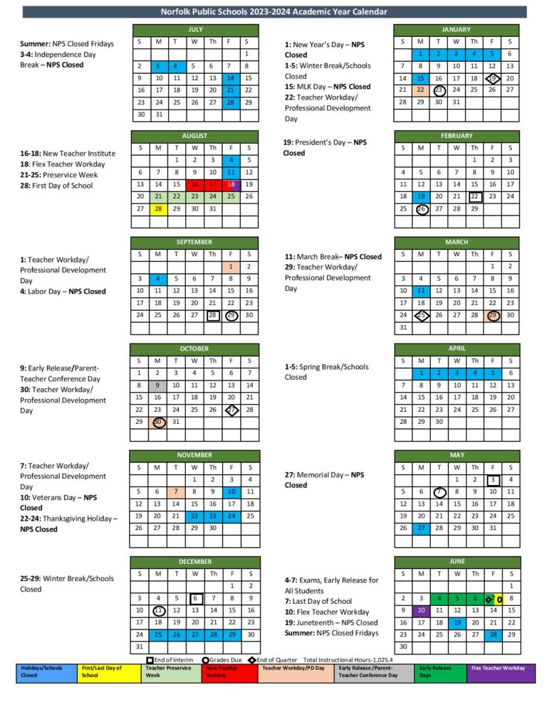 Norfolk Public Schools Calendar 2025 2026 Eden Nessie