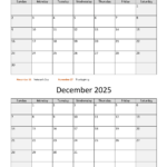 November And December 2025 Calendar WikiDates