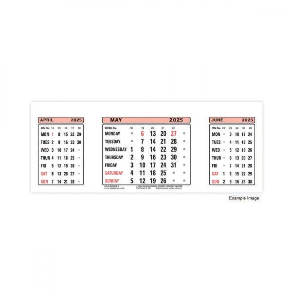 Office Supplies AT A GLANCE CALENDAR REFILL 2025