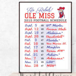 Ole Miss 2025 2025 Calendar Alice Babette