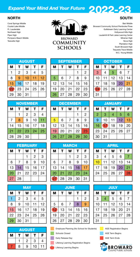 Printable 2025 Broward School Calendar A Comprehensive Guide For 