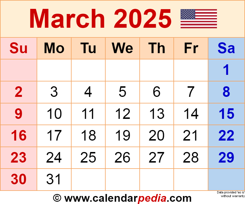 Printable March 2025 Calendar A Comprehensive Guide Editable 