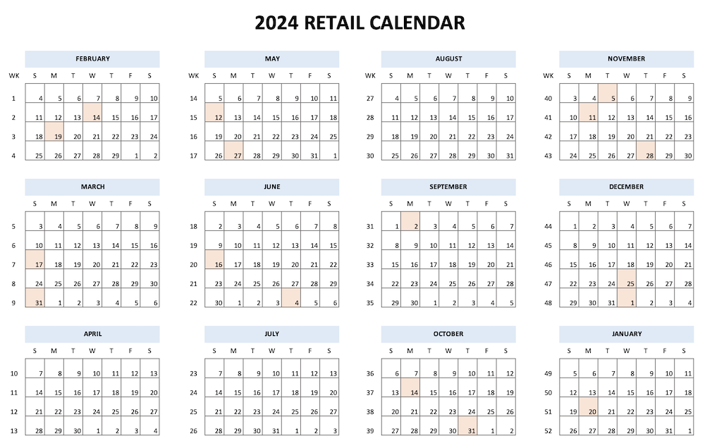 Retail Calendar 2025 Australia Mame Clementine