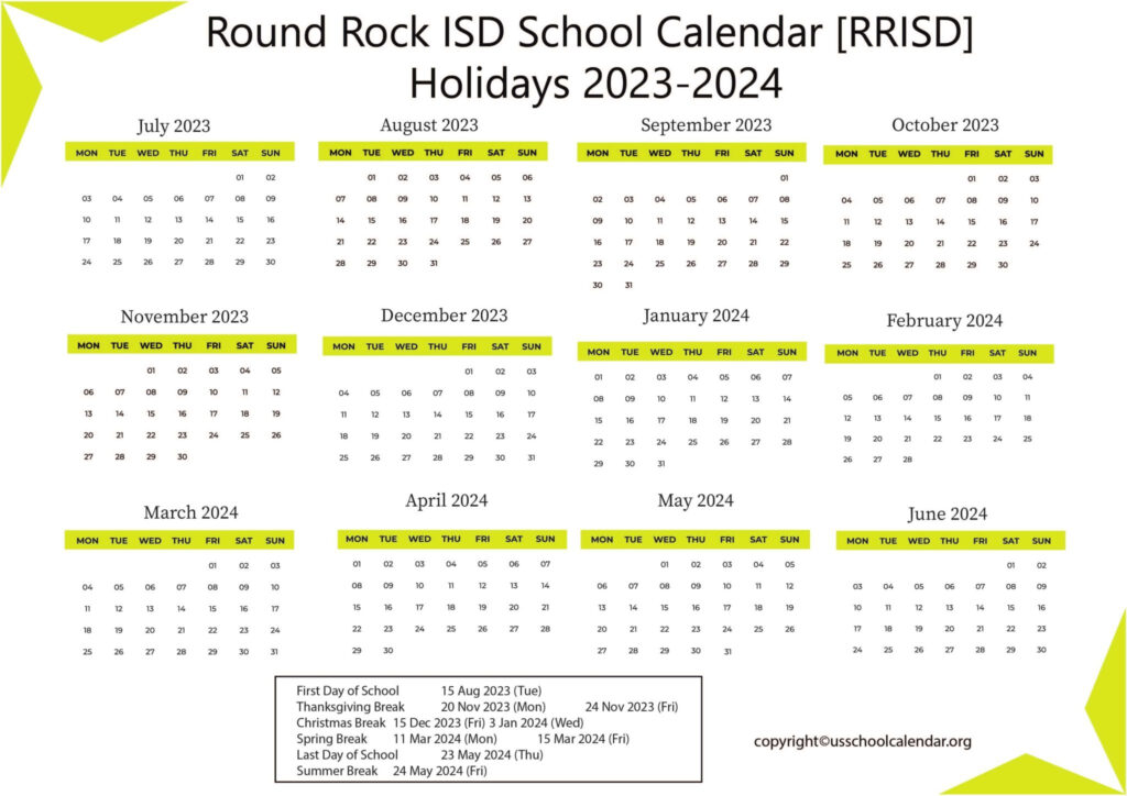 Round Rock Isd School Calendar 2025 Kaye Savina