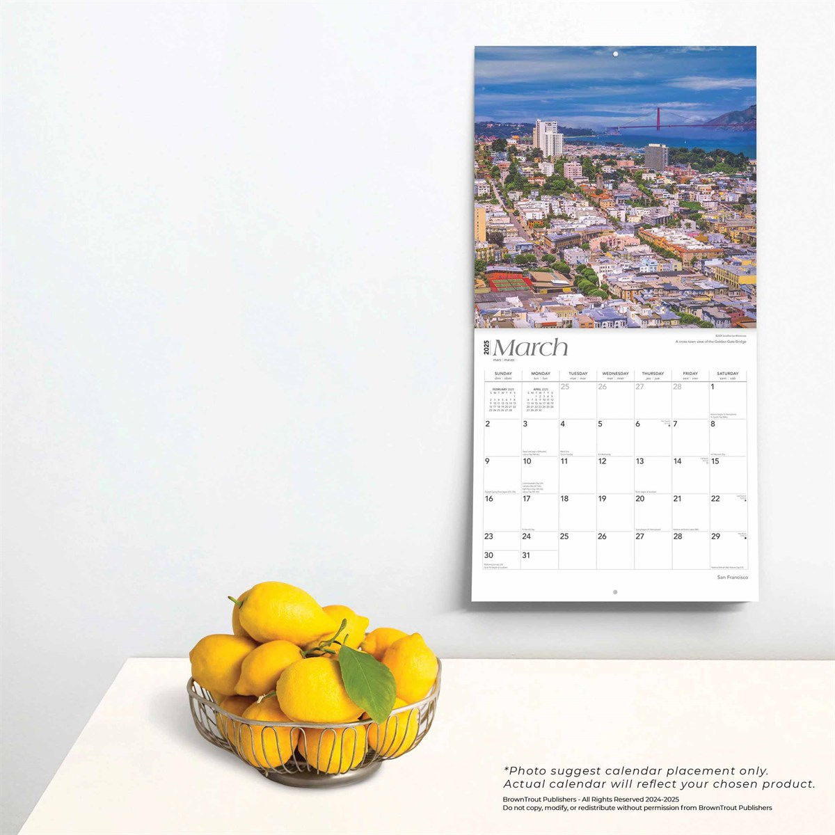 San Francisco Calendar 2025