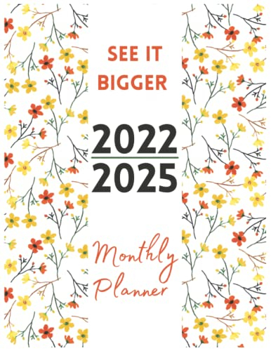 See It Bigger 2022 2025 Monthly Planner 48 Months Yearly Planner 