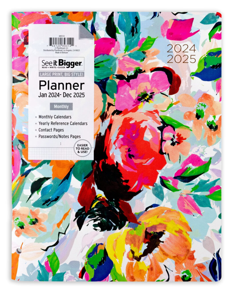 See It Bigger Monthly Planner January 2024 December 2025 8 5 X 11 