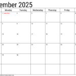 September 2025 Calendar With Holidays Handy Calendars