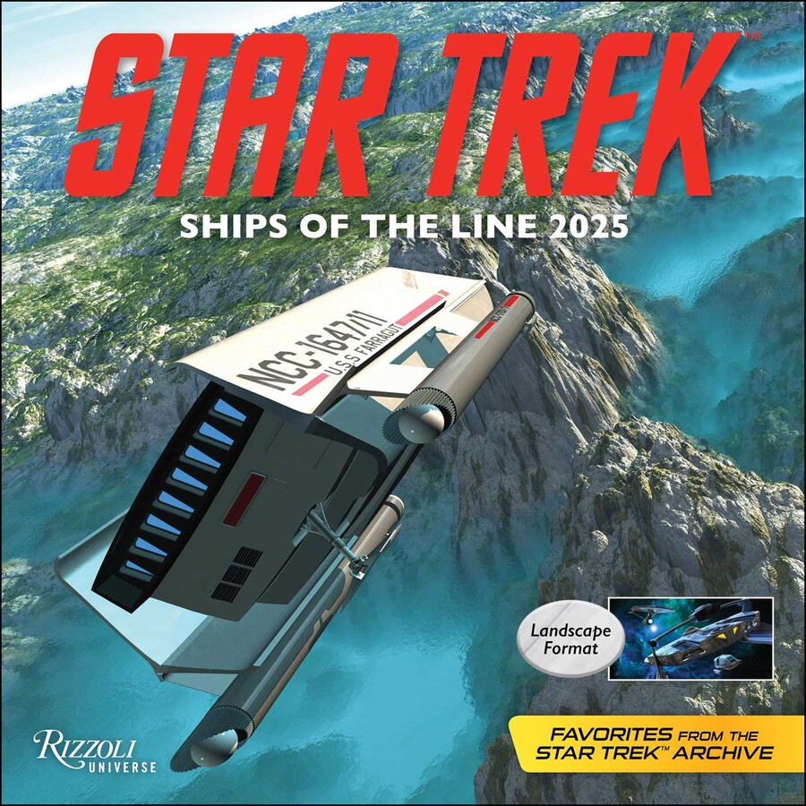 Star Trek Ships Of The Line 2025 Wall Calendar Book Summary Video