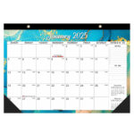 Yoloke Desk Calendar 2025 2026 18 Months Academic Desk Calendar Runs